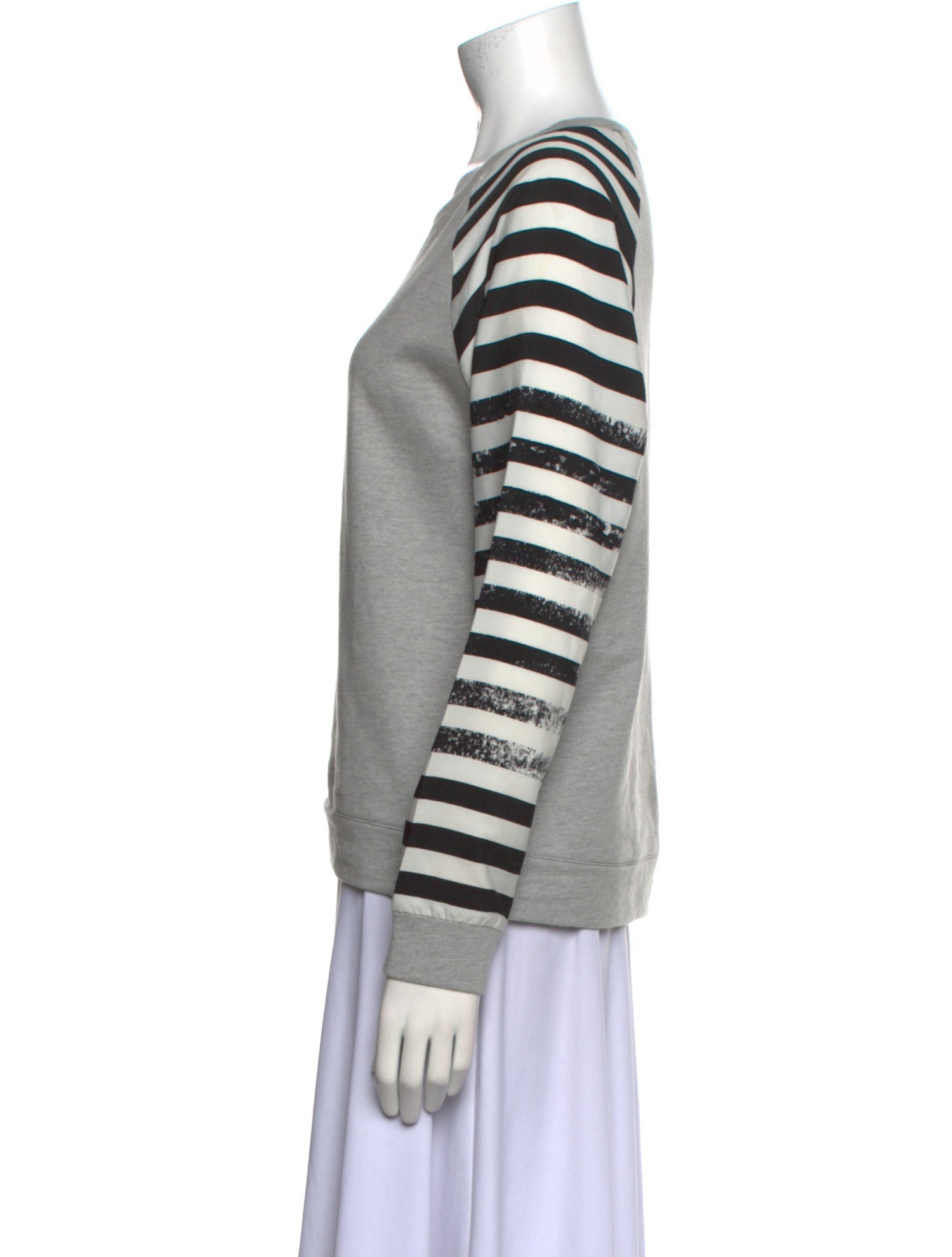 Tibi V-Neck Short Sleeve Crop Top