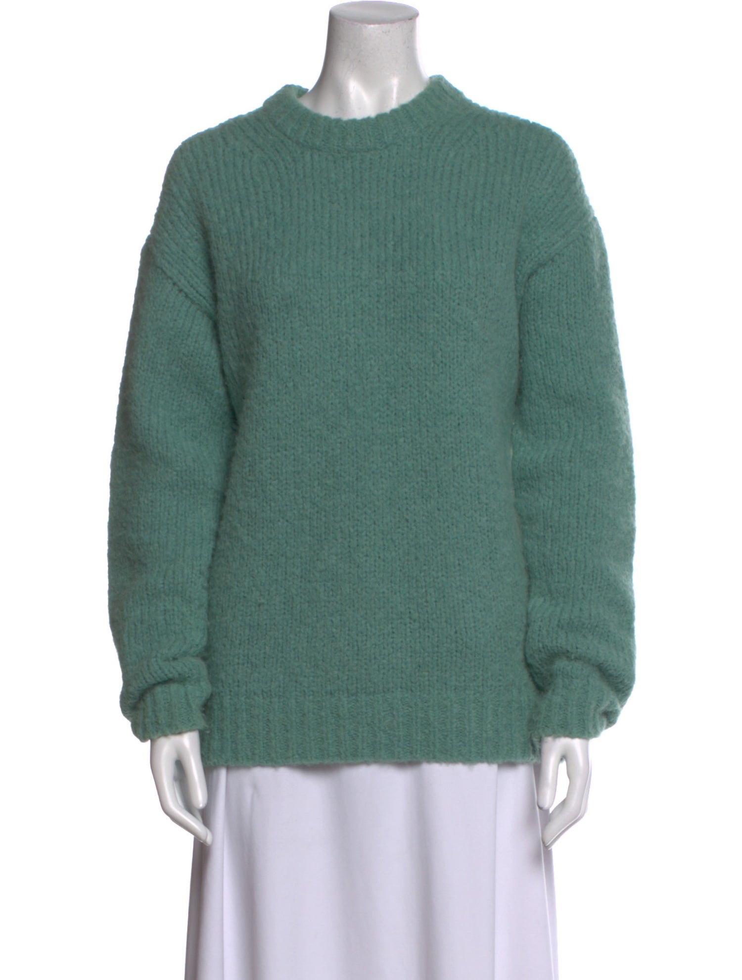 Tibi Alpaca Crew Neck Sweater