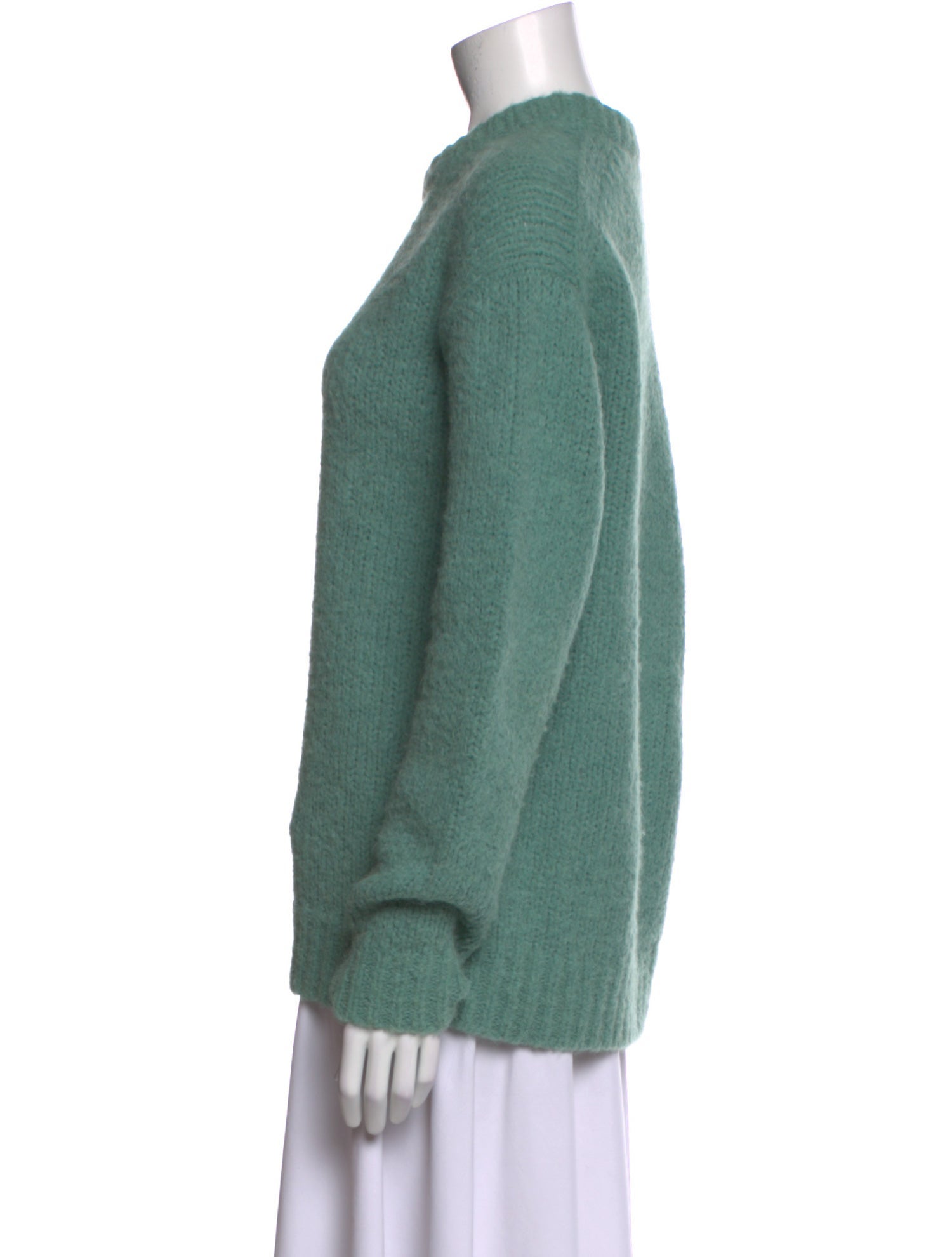 Tibi Alpaca Crew Neck Sweater