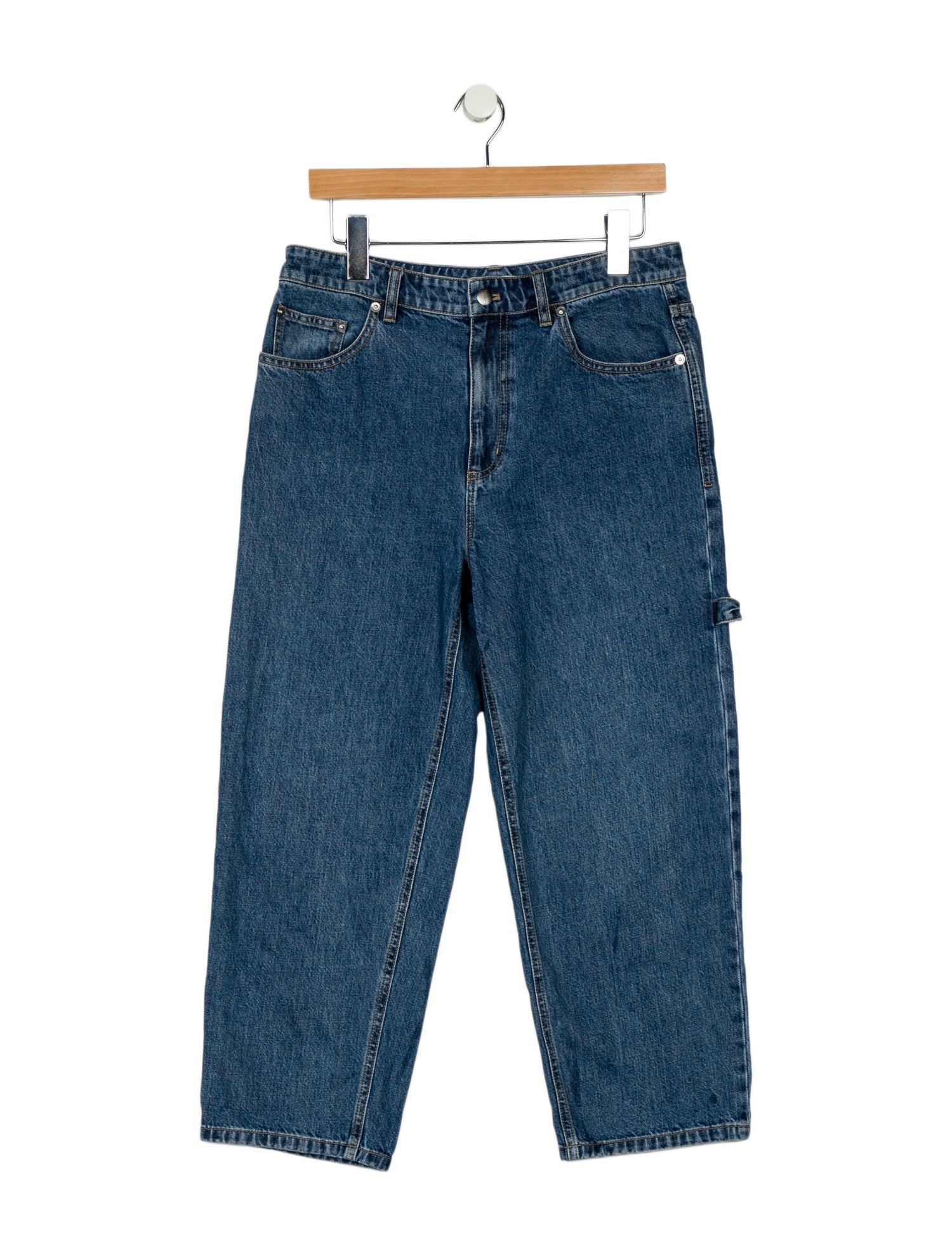 Tibi High-Rise Straight Leg Jeans