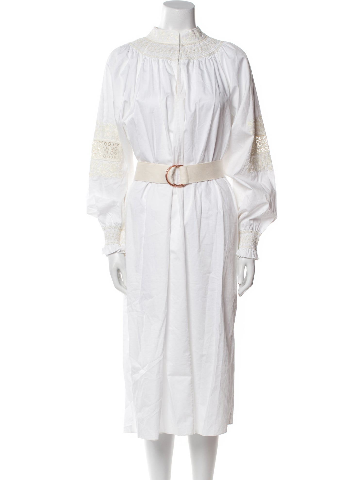 Tibi Mock Neck Long Dress