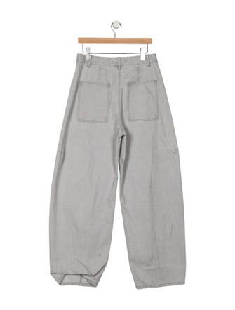 Tibi High-Rise Wide Leg Jeans