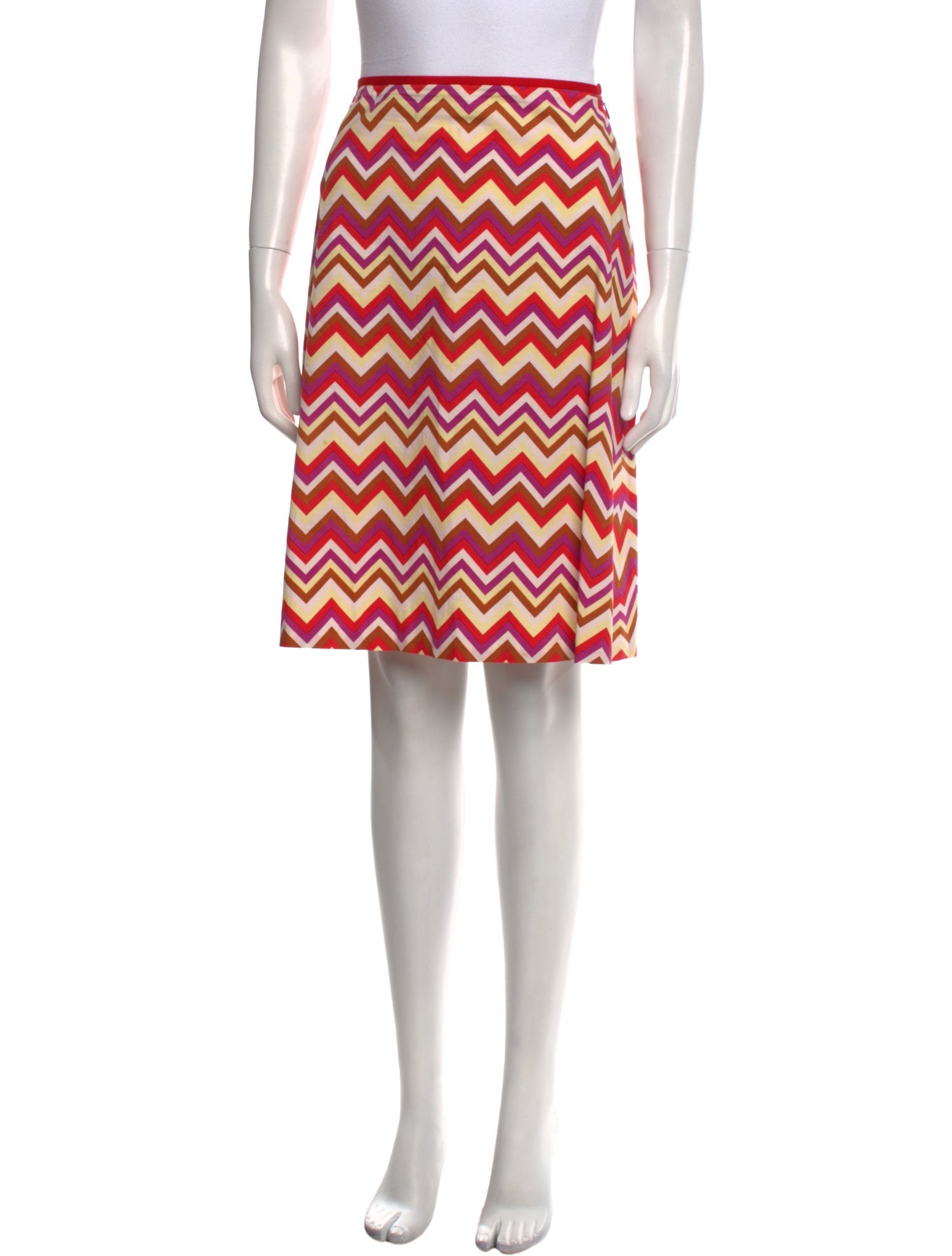 Tibi Printed Knee-Length Skirt