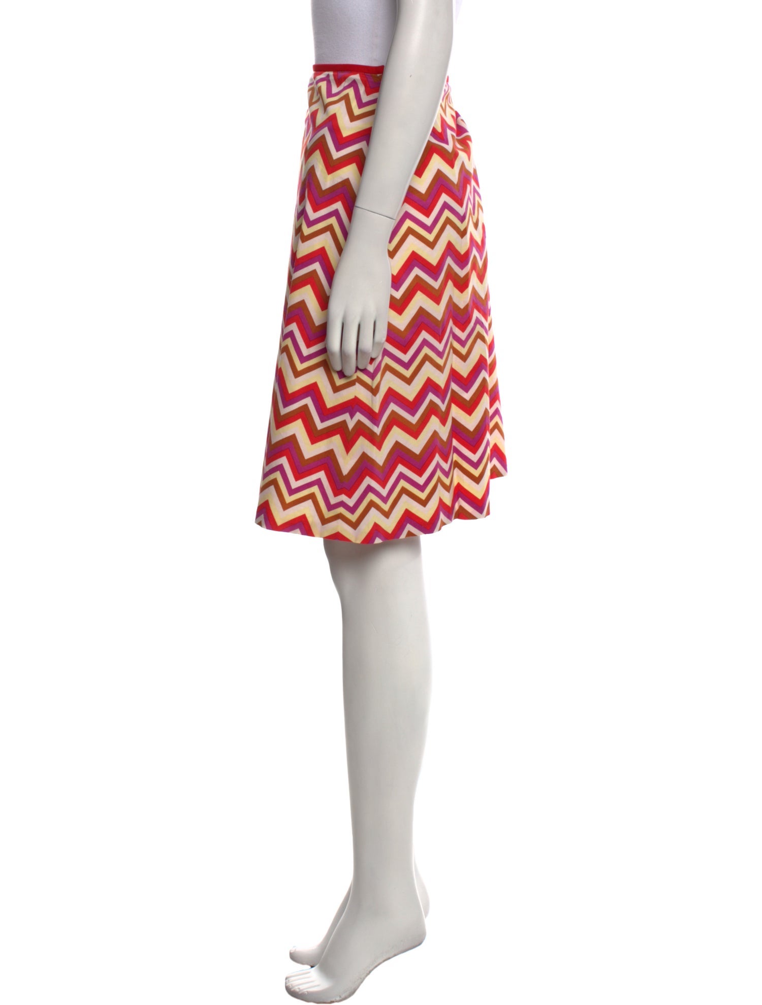 Tibi Printed Knee-Length Skirt