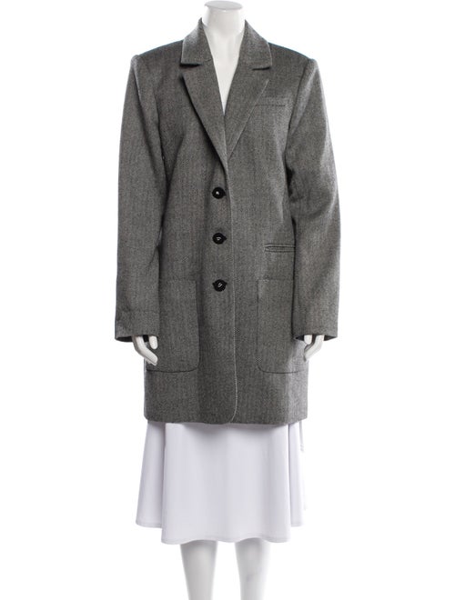 Tibi Virgin Wool Tweed Pattern Coat