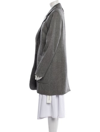 Tibi Virgin Wool Tweed Pattern Coat