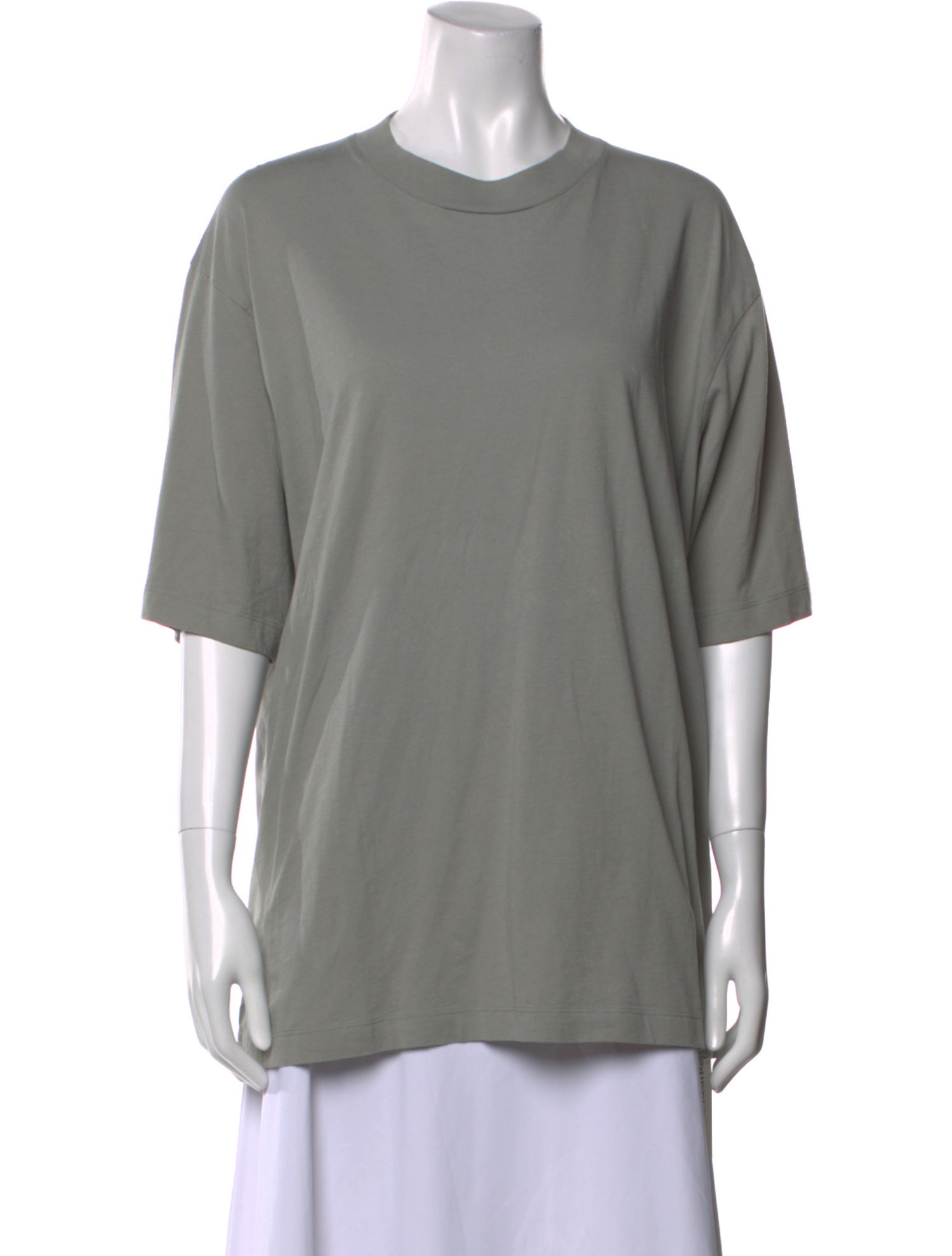 Tibi Cowl Neck Short Sleeve T-Shirt