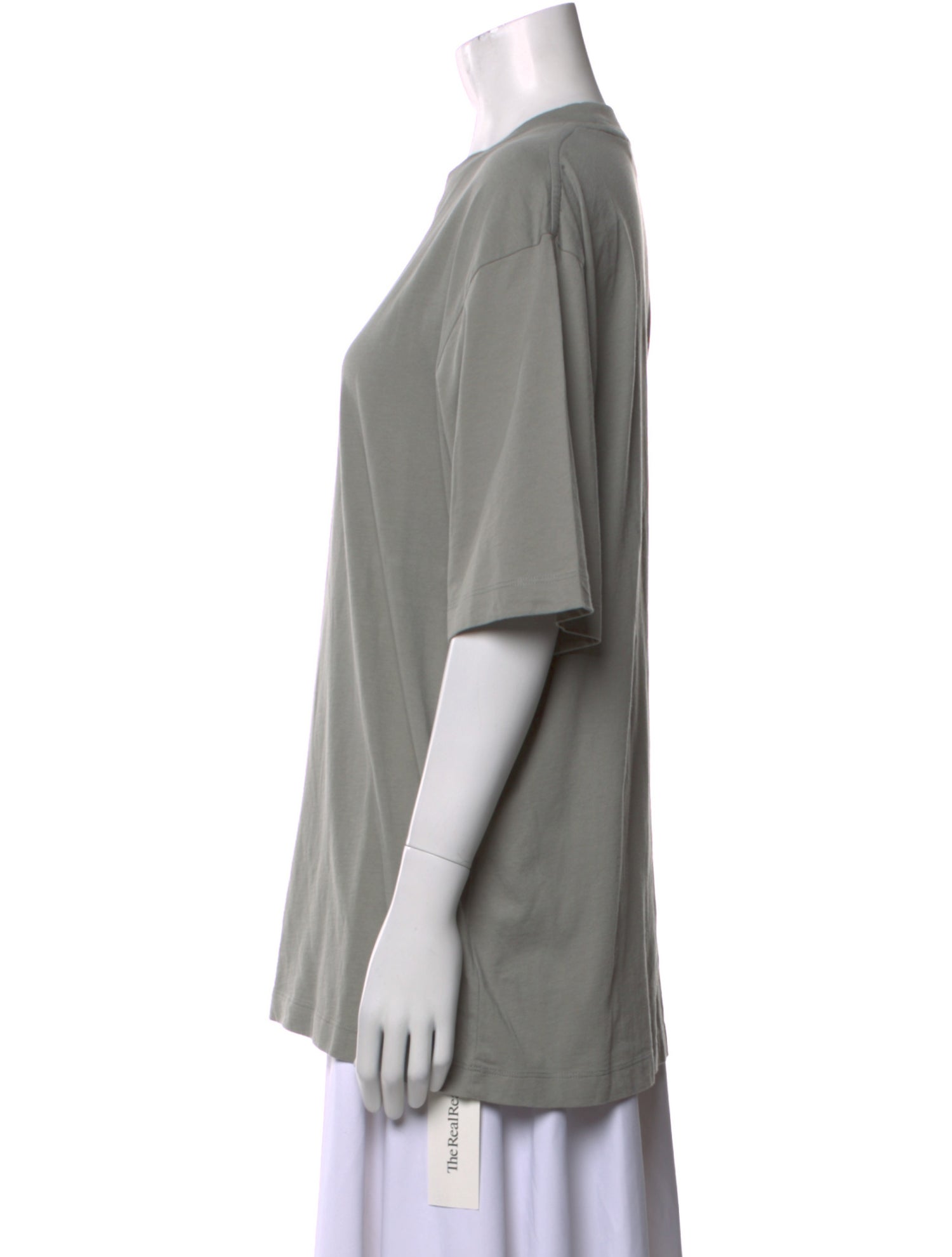 Tibi Cowl Neck Short Sleeve T-Shirt