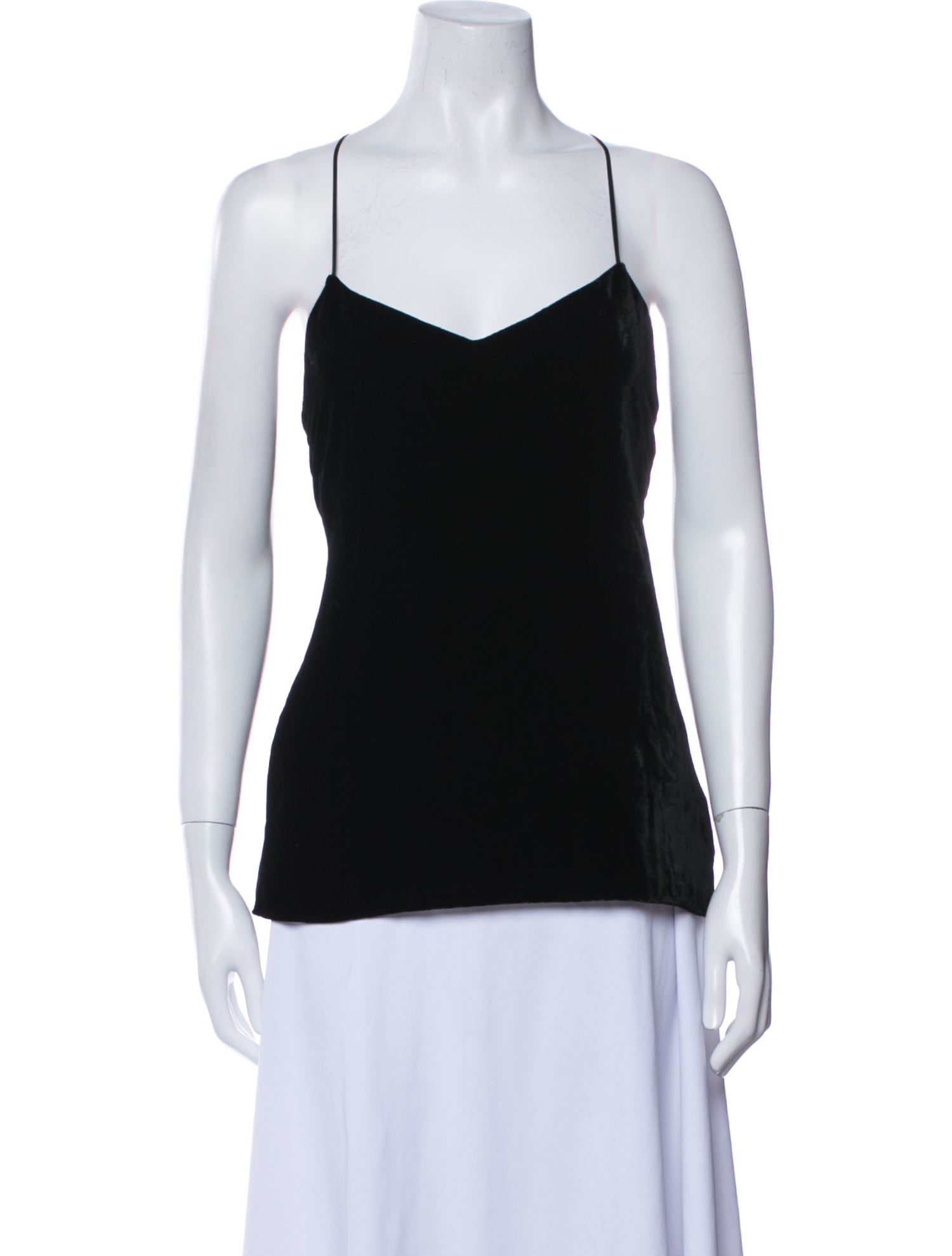 Tibi Square Neckline Sleeveless Top