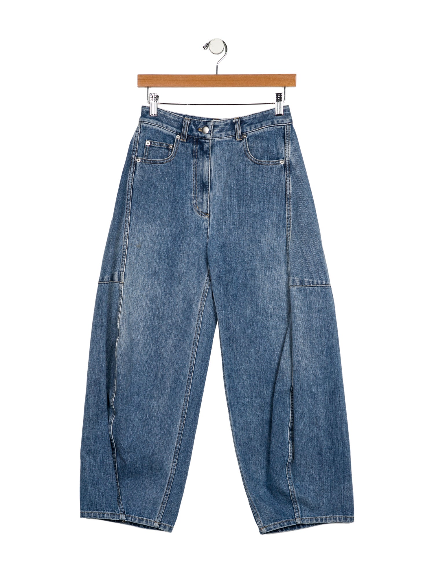 Tibi High-Rise Wide Leg Jeans