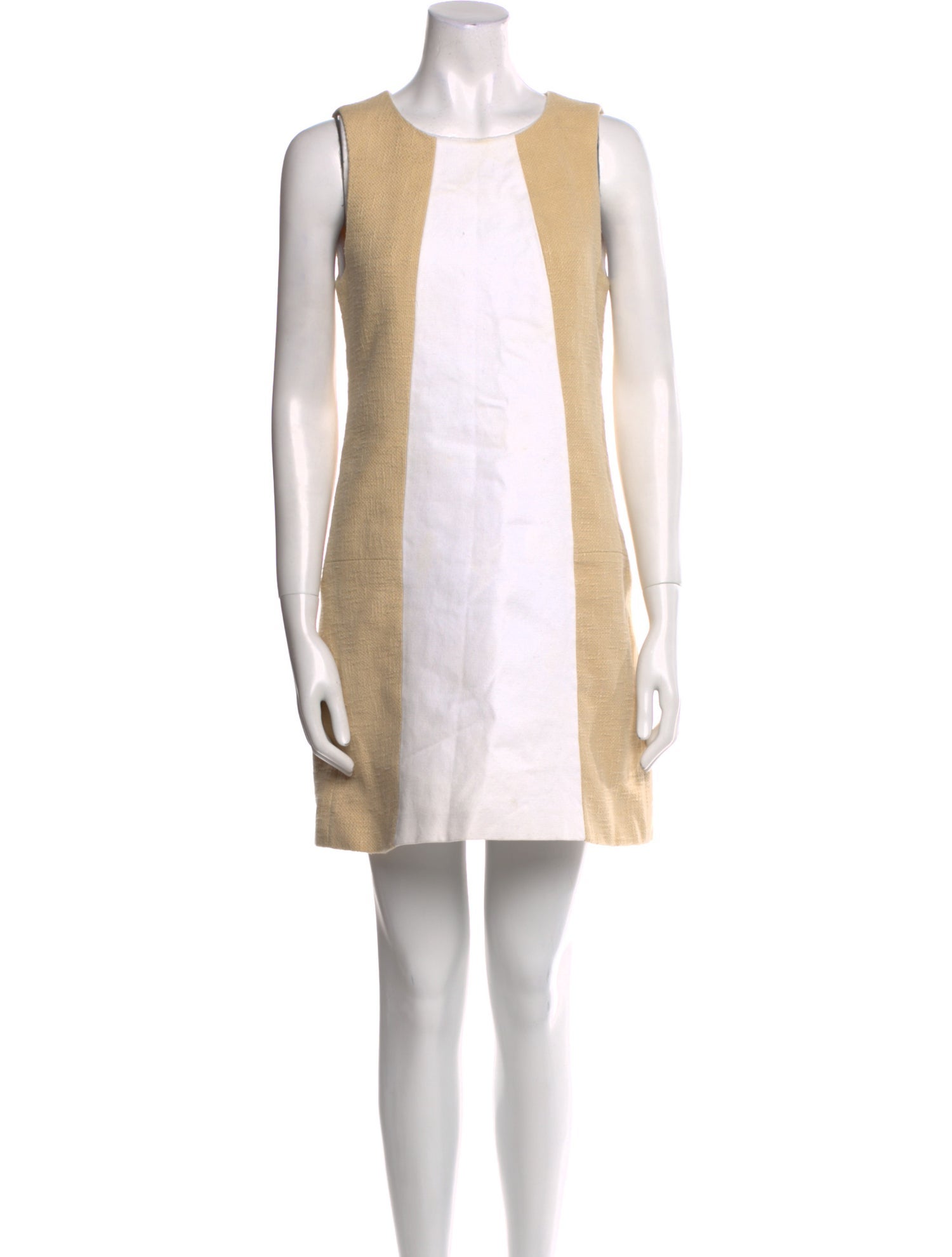 Tibi Colorblock Pattern Mini Dress