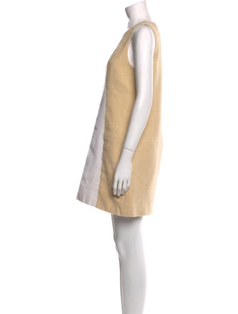 Tibi Colorblock Pattern Mini Dress