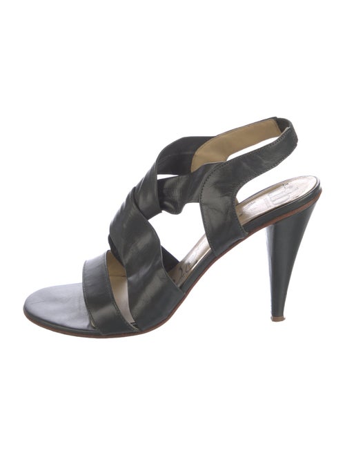 Tibi Leather Slingback Sandals