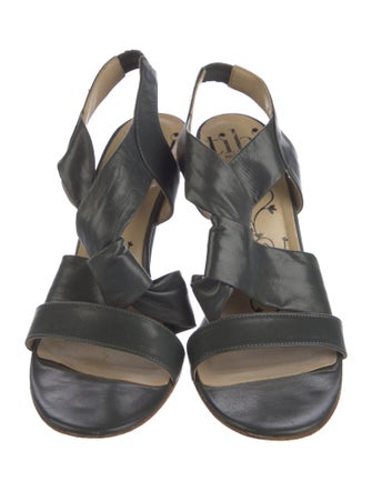 Tibi Leather Slingback Sandals