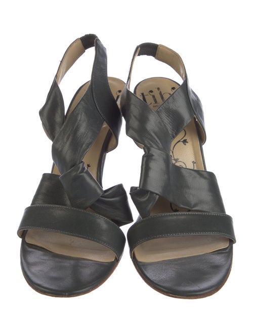 Tibi Leather Slingback Sandals