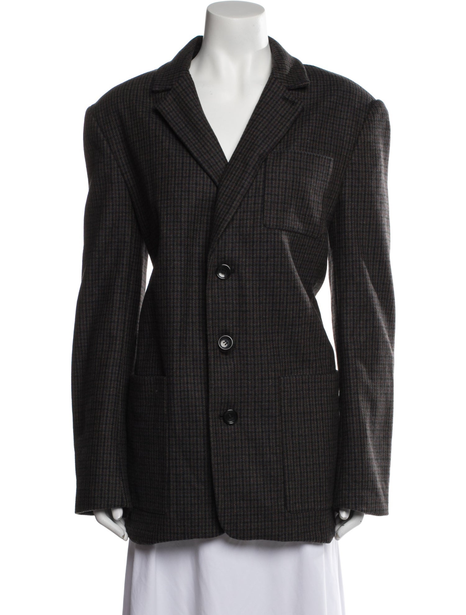 Tibi Houndstooth Print Blazer