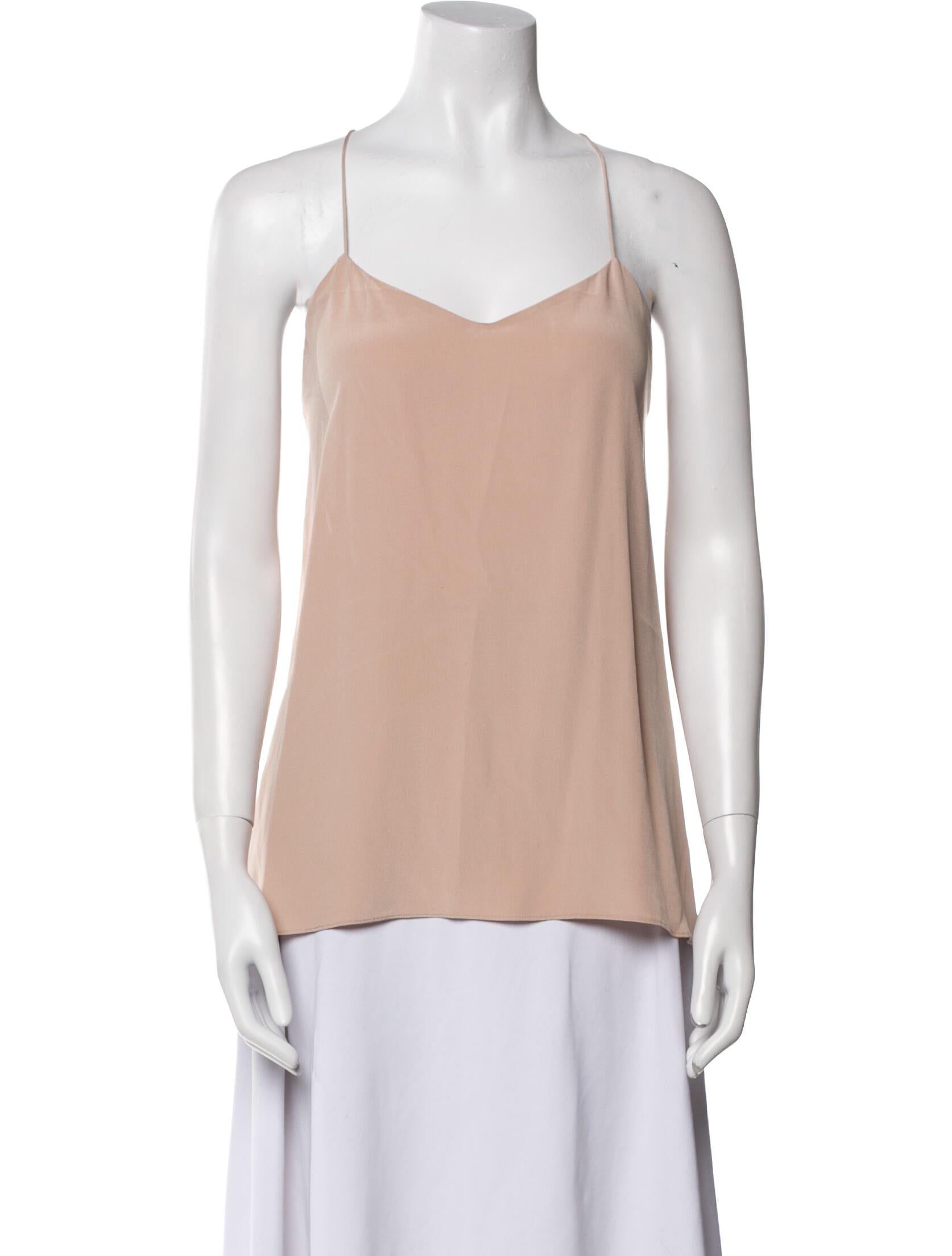 Tibi Silk V-Neck Top
