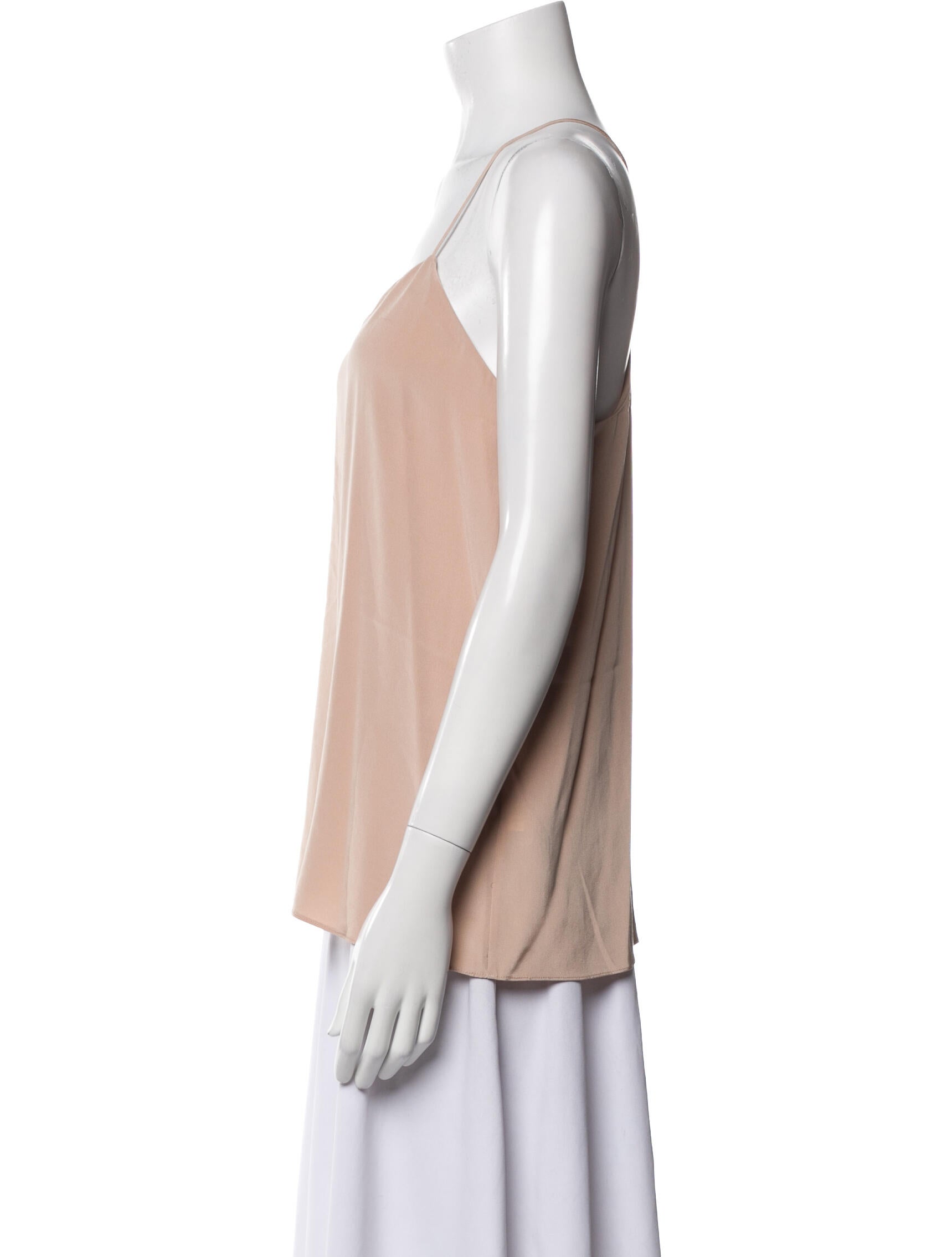 Tibi Silk V-Neck Top
