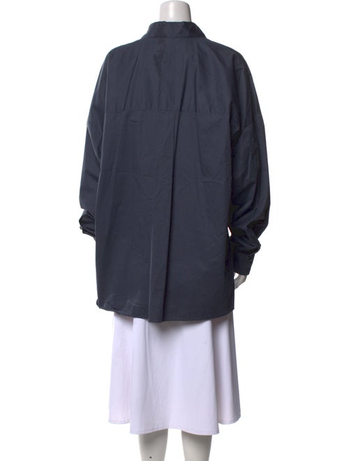 Tibi Long Sleeve Button-Up Top