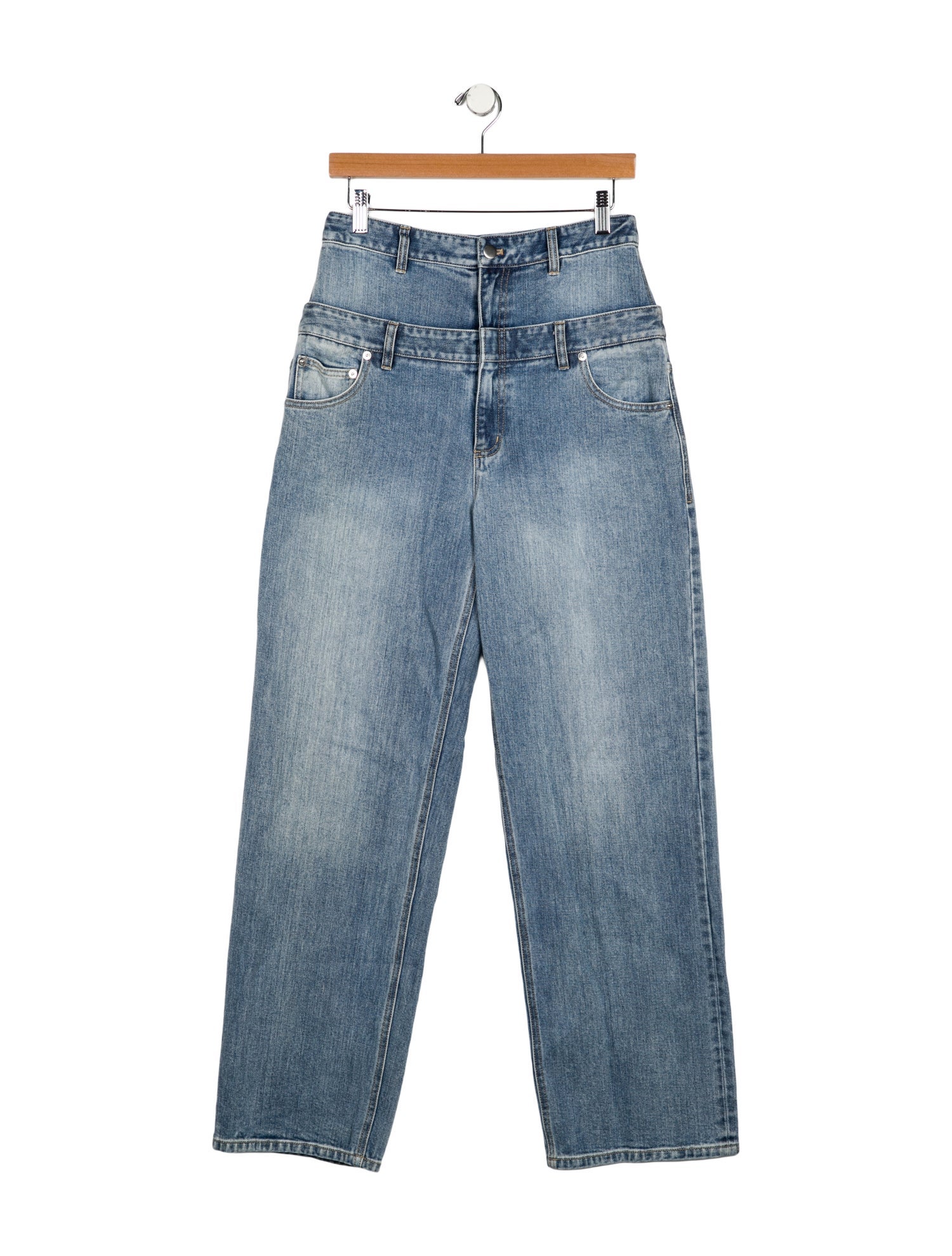 Tibi High-Rise Wide Leg Jeans