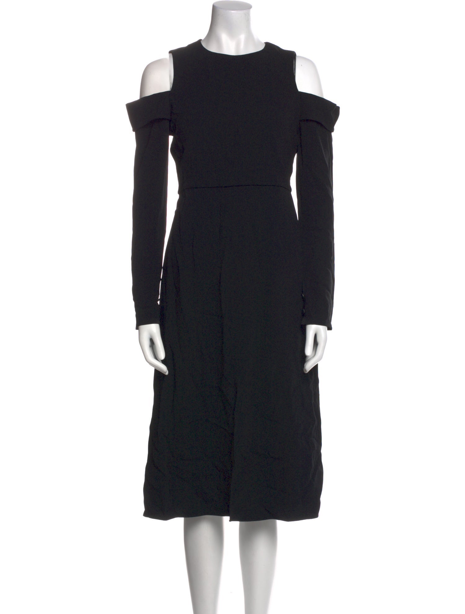 Tibi Crew Neck Midi Length Dress