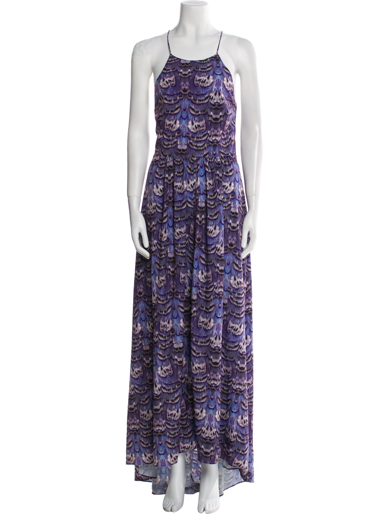 Tibi Printed Long Dress