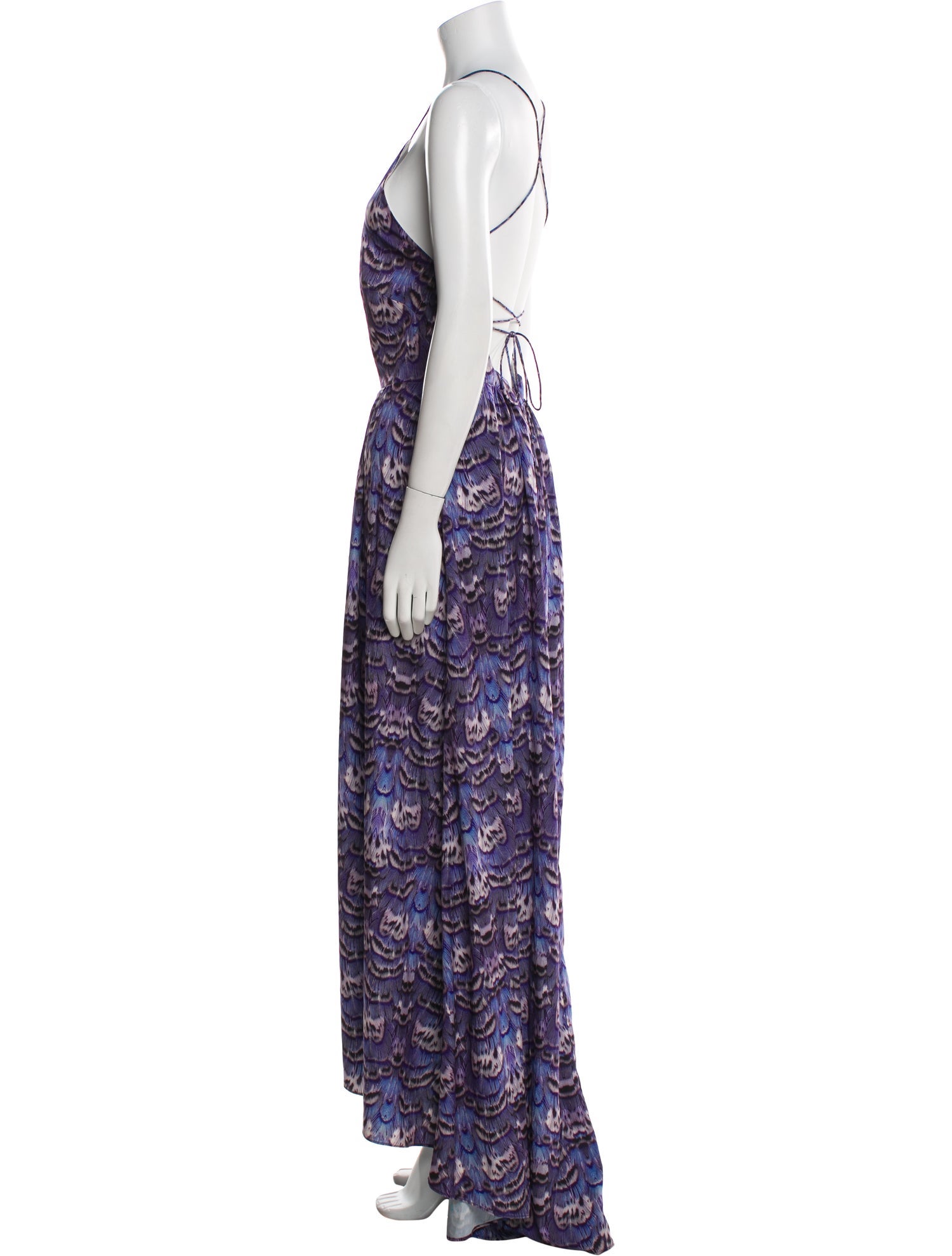 Tibi Printed Long Dress