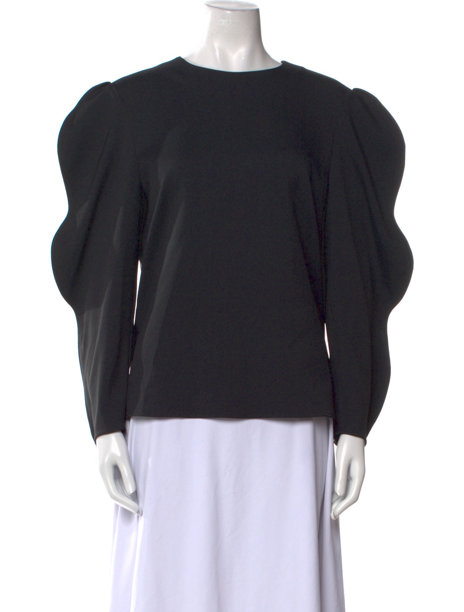 Tibi Crew Neck Long Sleeve Sweatshirt