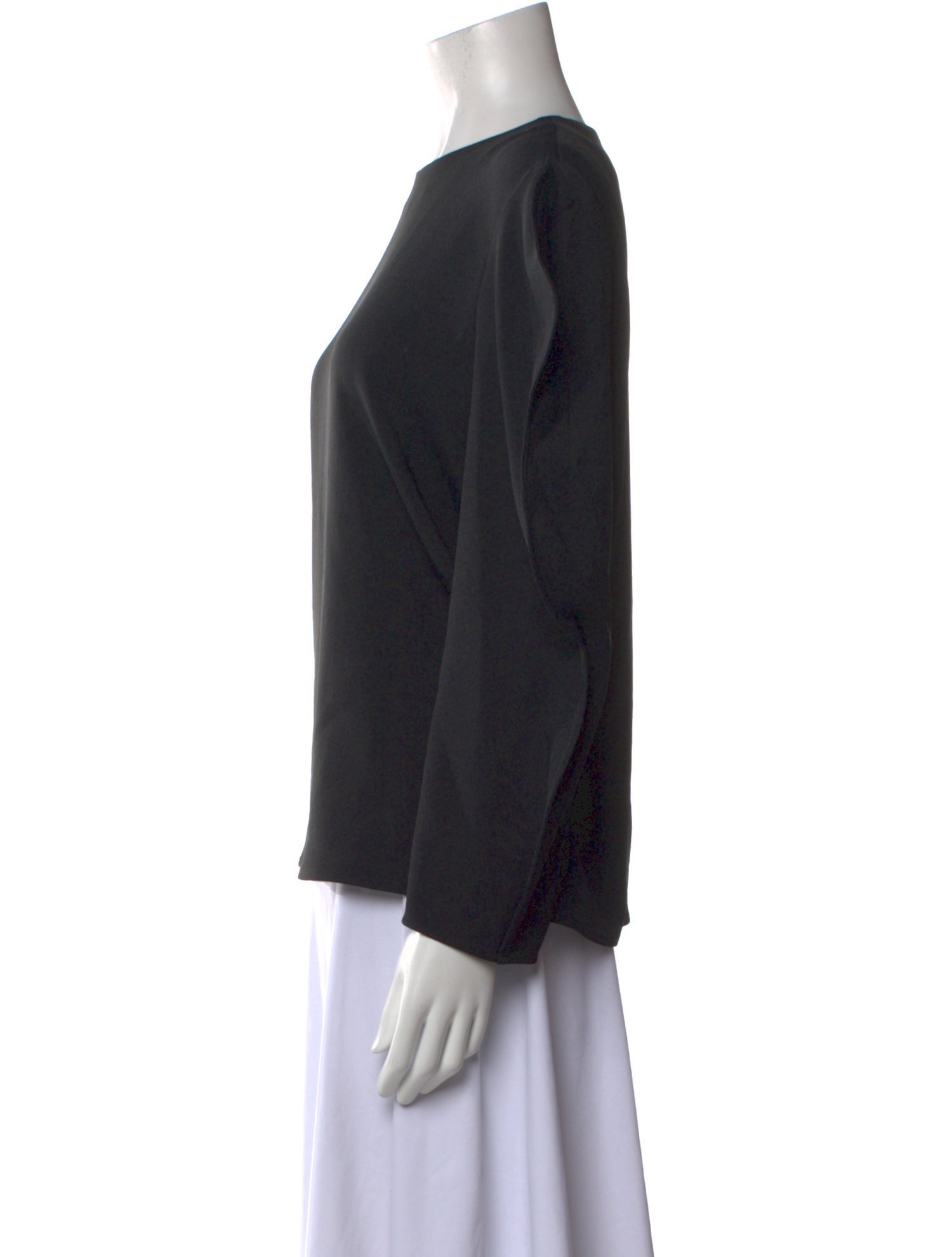 Tibi Crew Neck Long Sleeve Sweatshirt