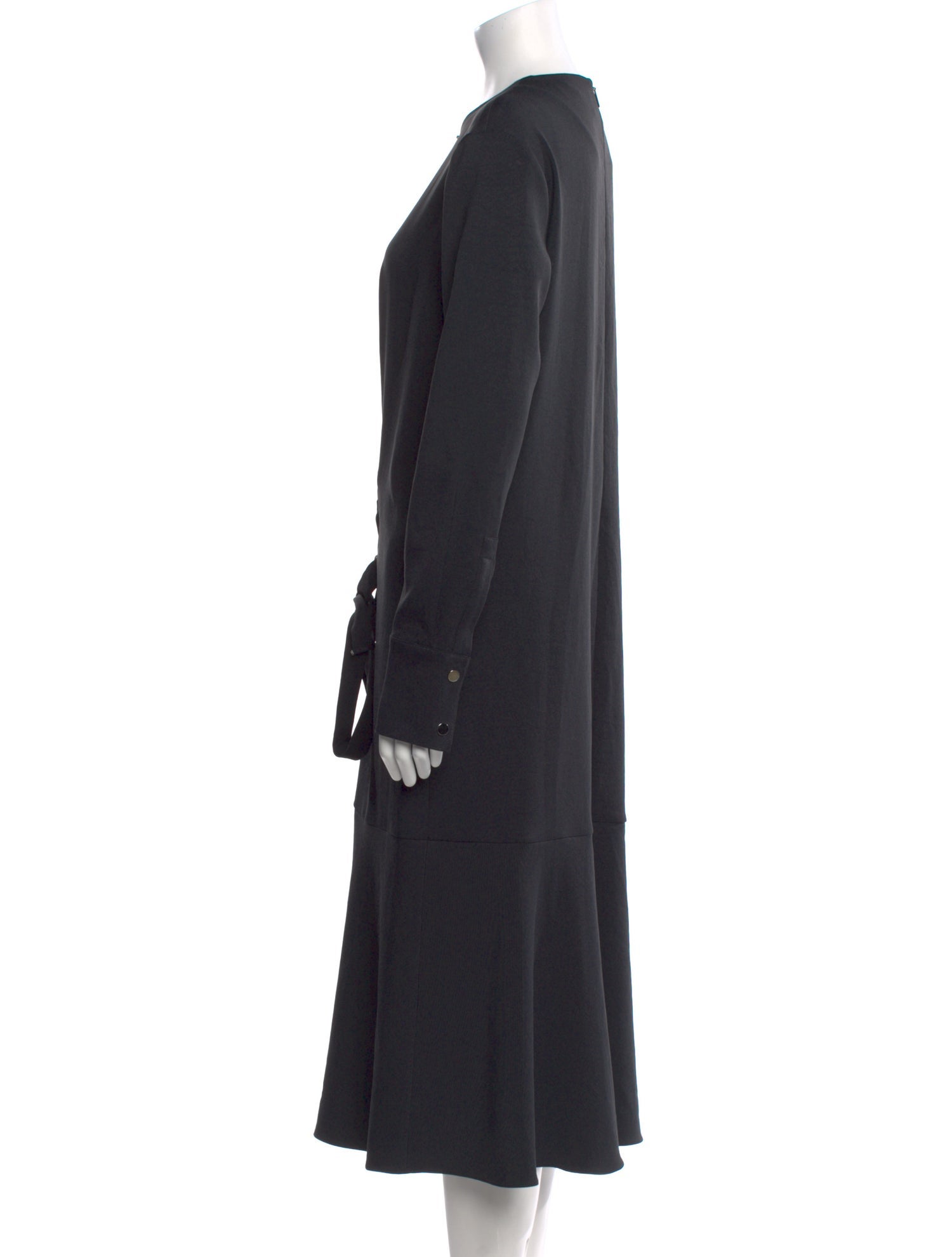 Tibi Crew Neck Long Dress