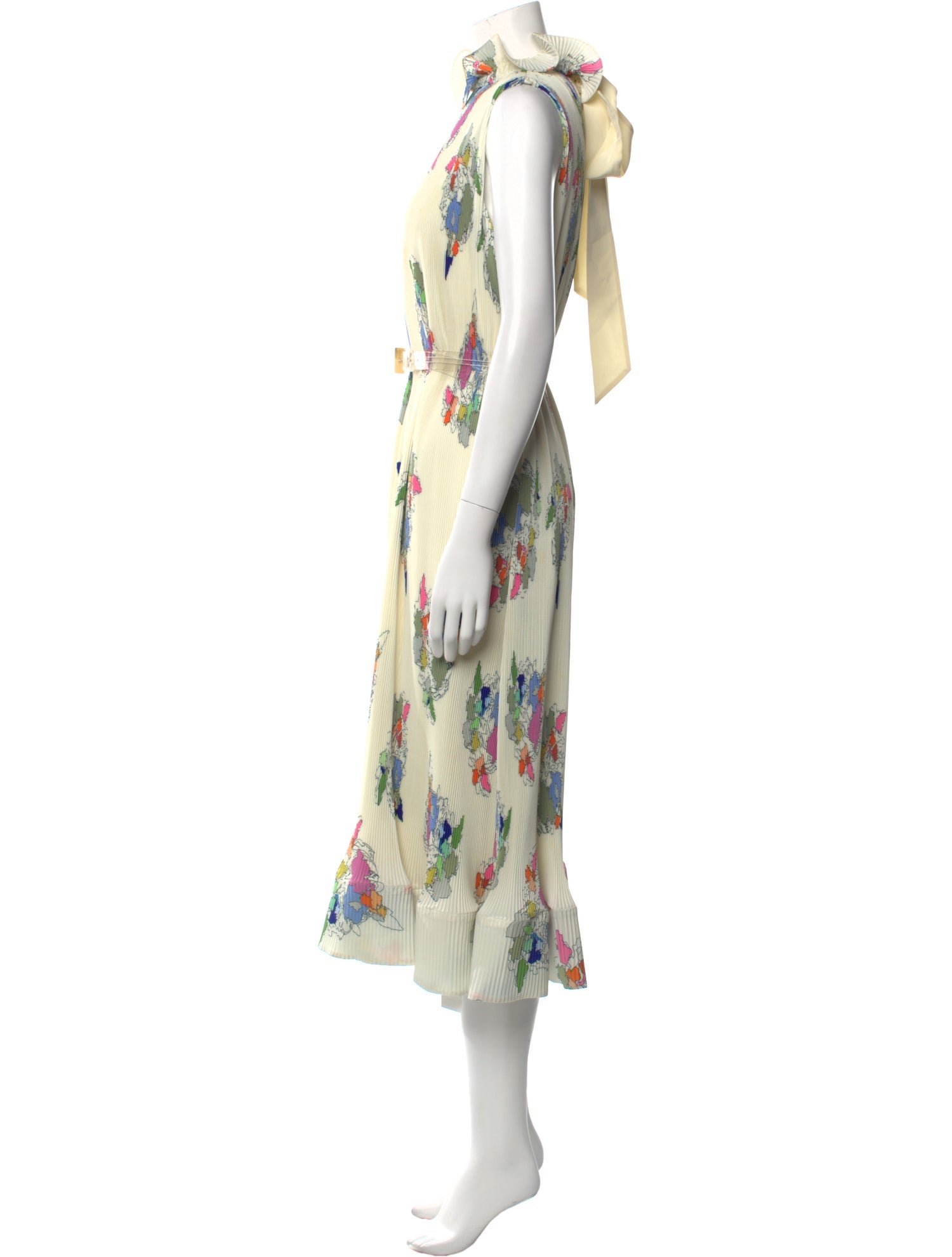 Tibi Floral Print Long Dress