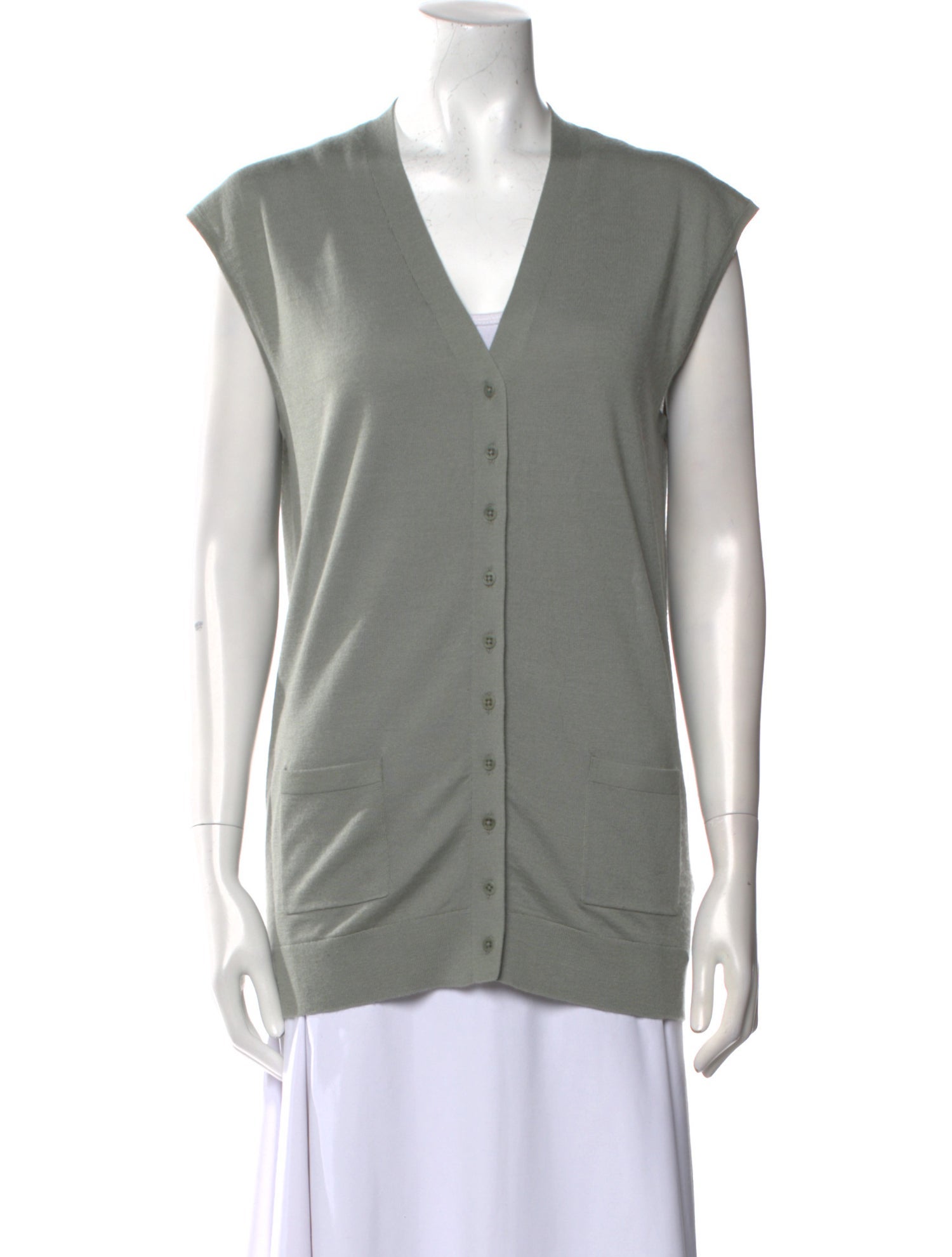 Tibi Wool V-Neck Sweater