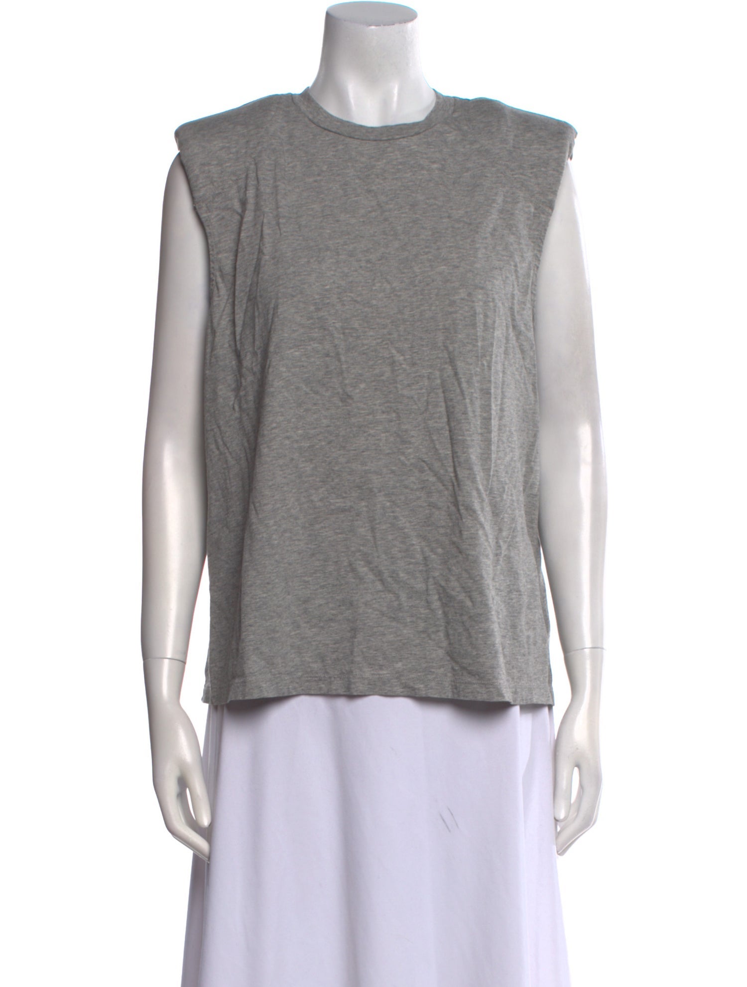 Tibi Crew Neck Sleeveless Top