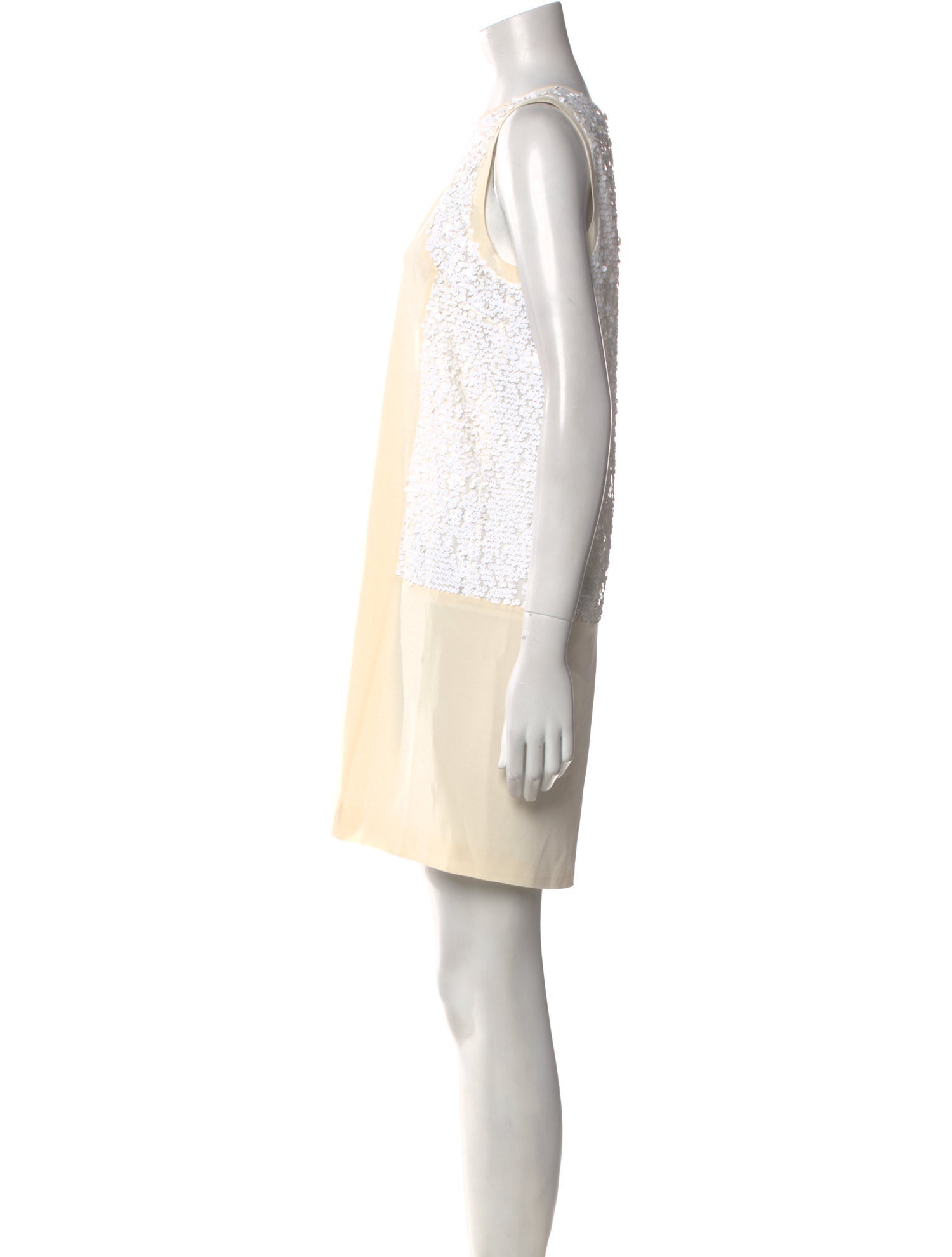 Tibi Crew Neck Mini Dress