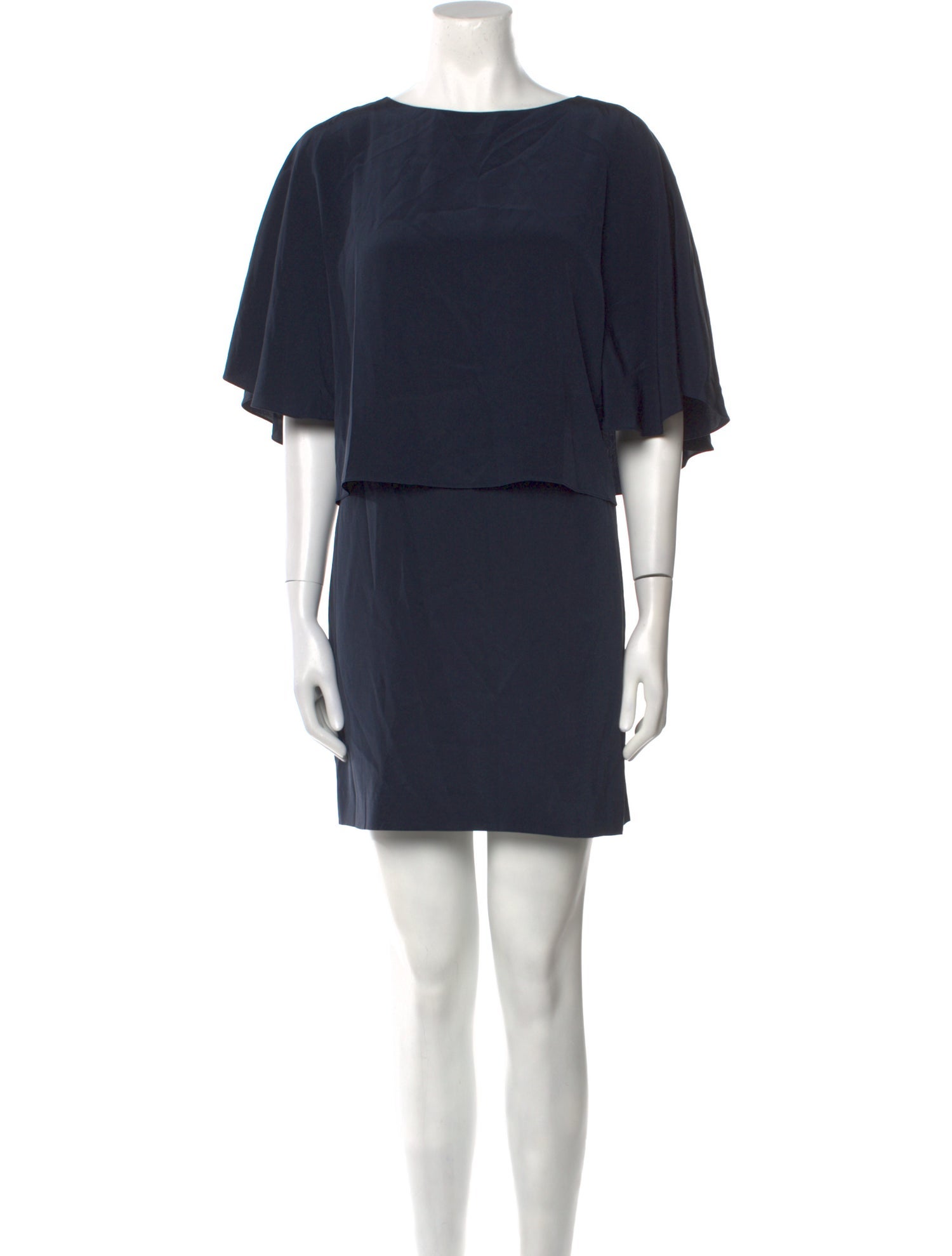 Tibi Bateau Neckline Mini Dress