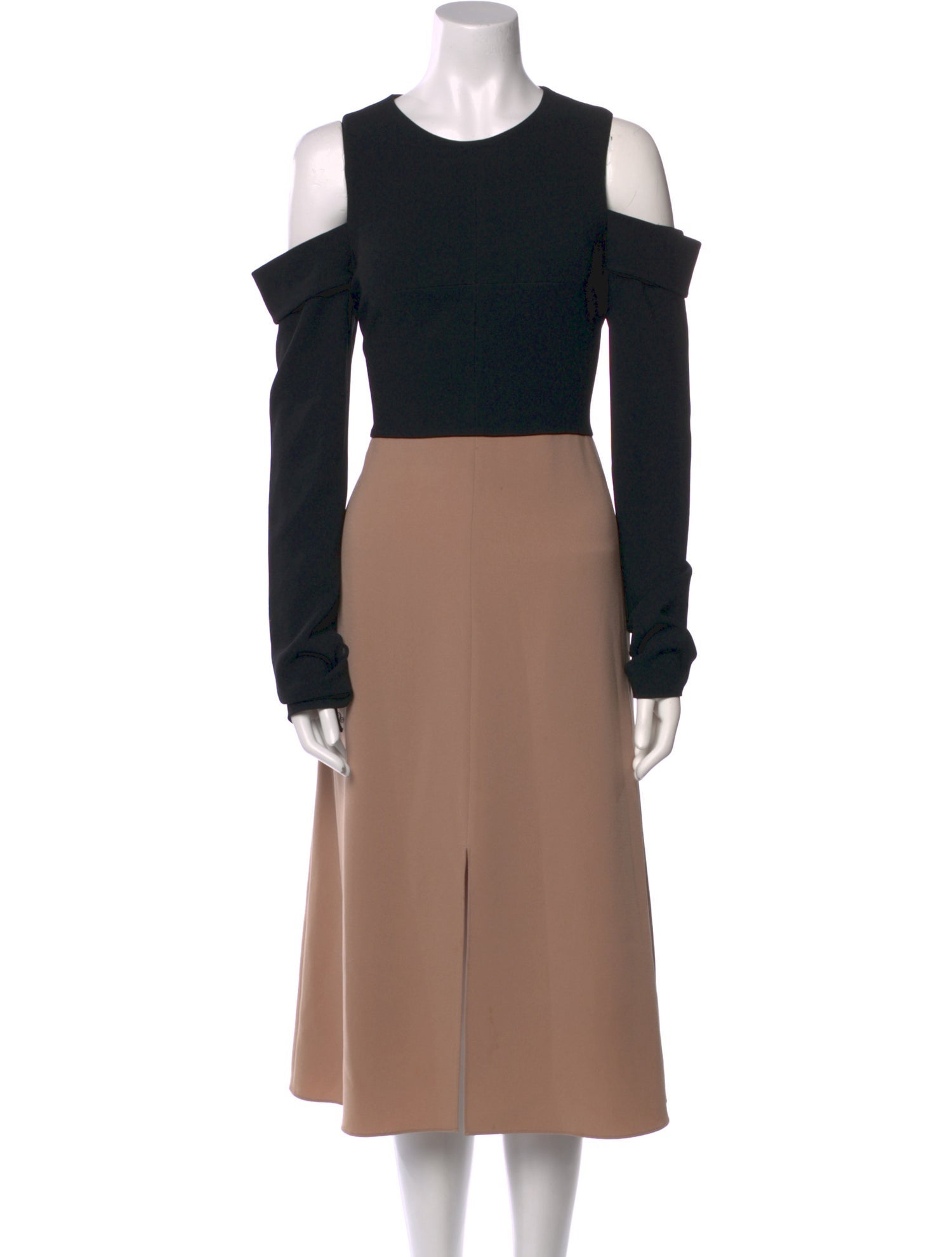 Tibi Crew Neck Midi Length Dress