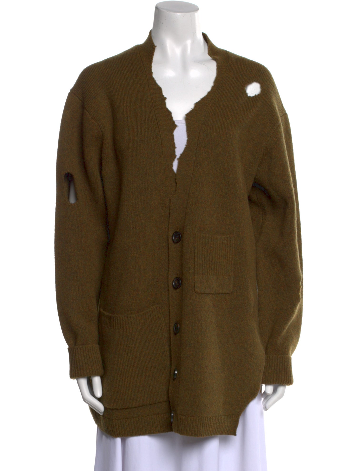 Tibi Wool V-Neck Sweater