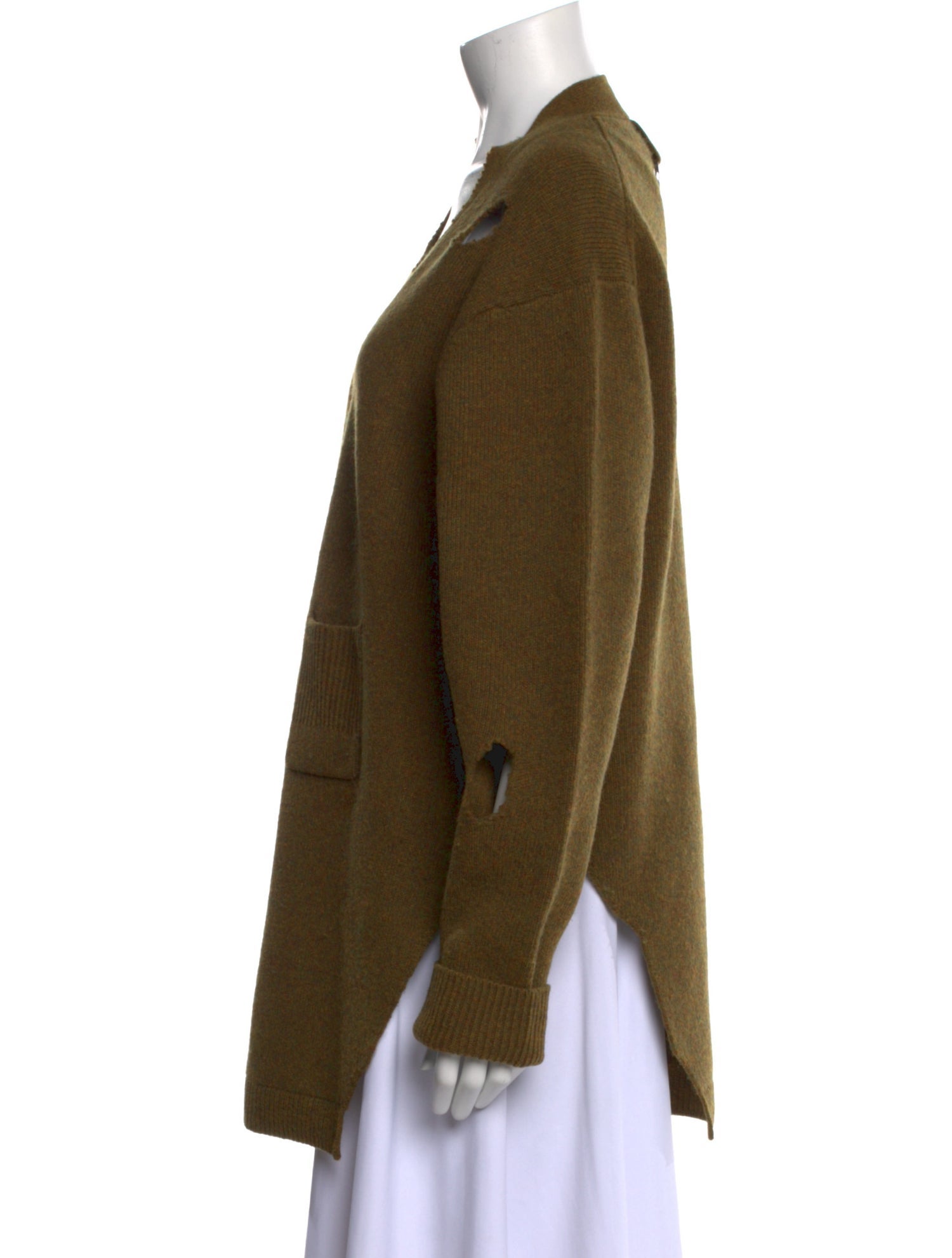 Tibi Wool V-Neck Sweater