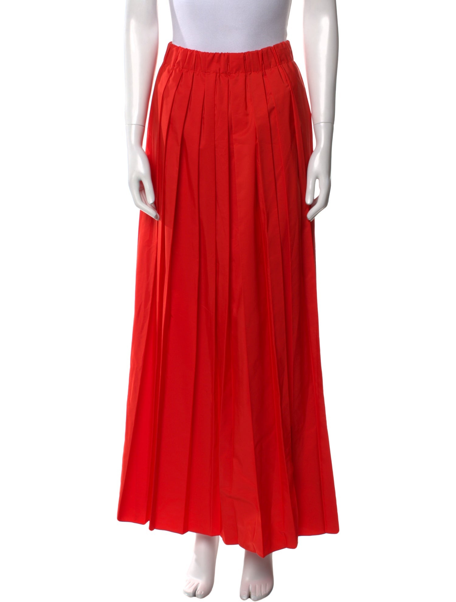 Tibi Pleated Accents Long Skirt