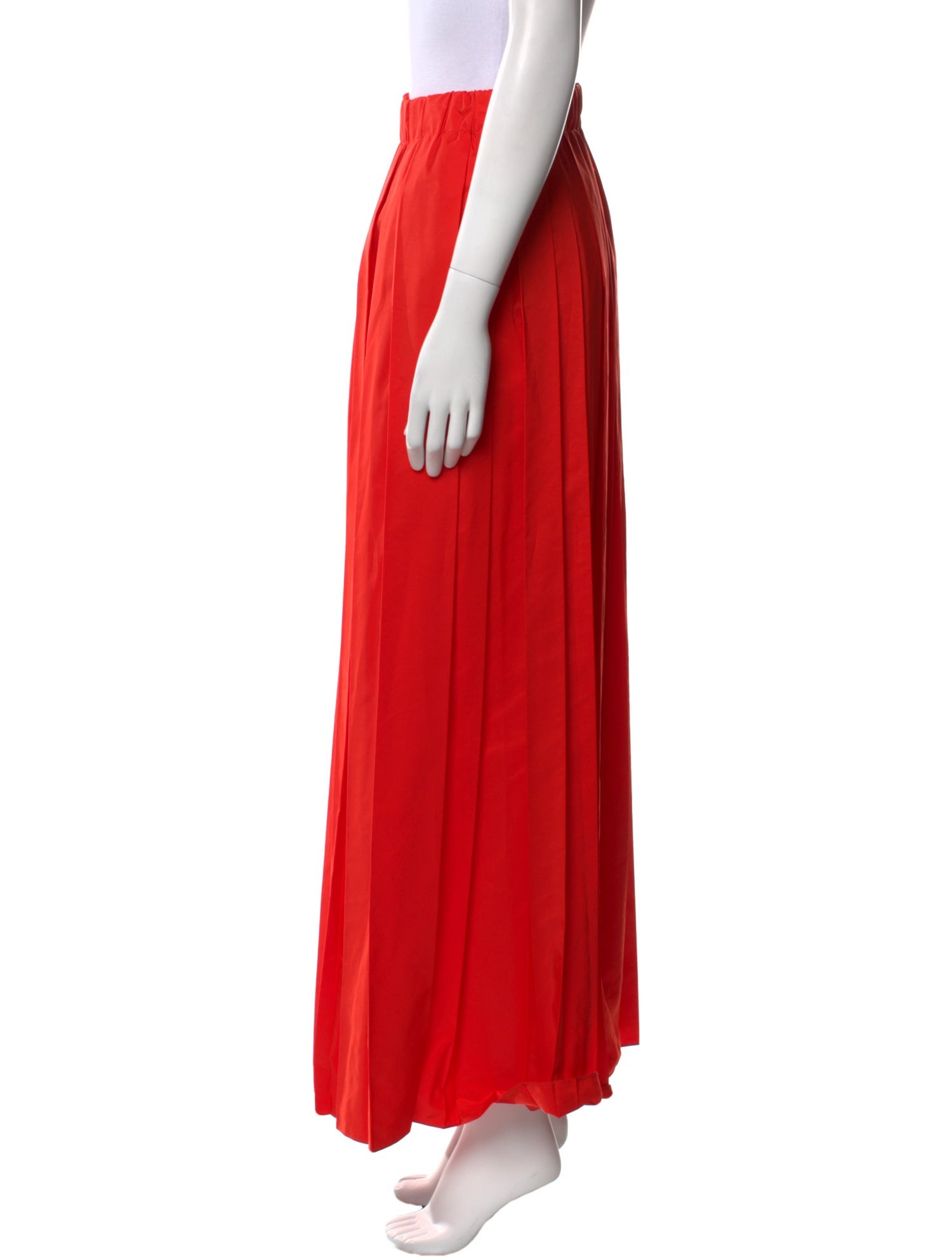 Tibi Pleated Accents Long Skirt