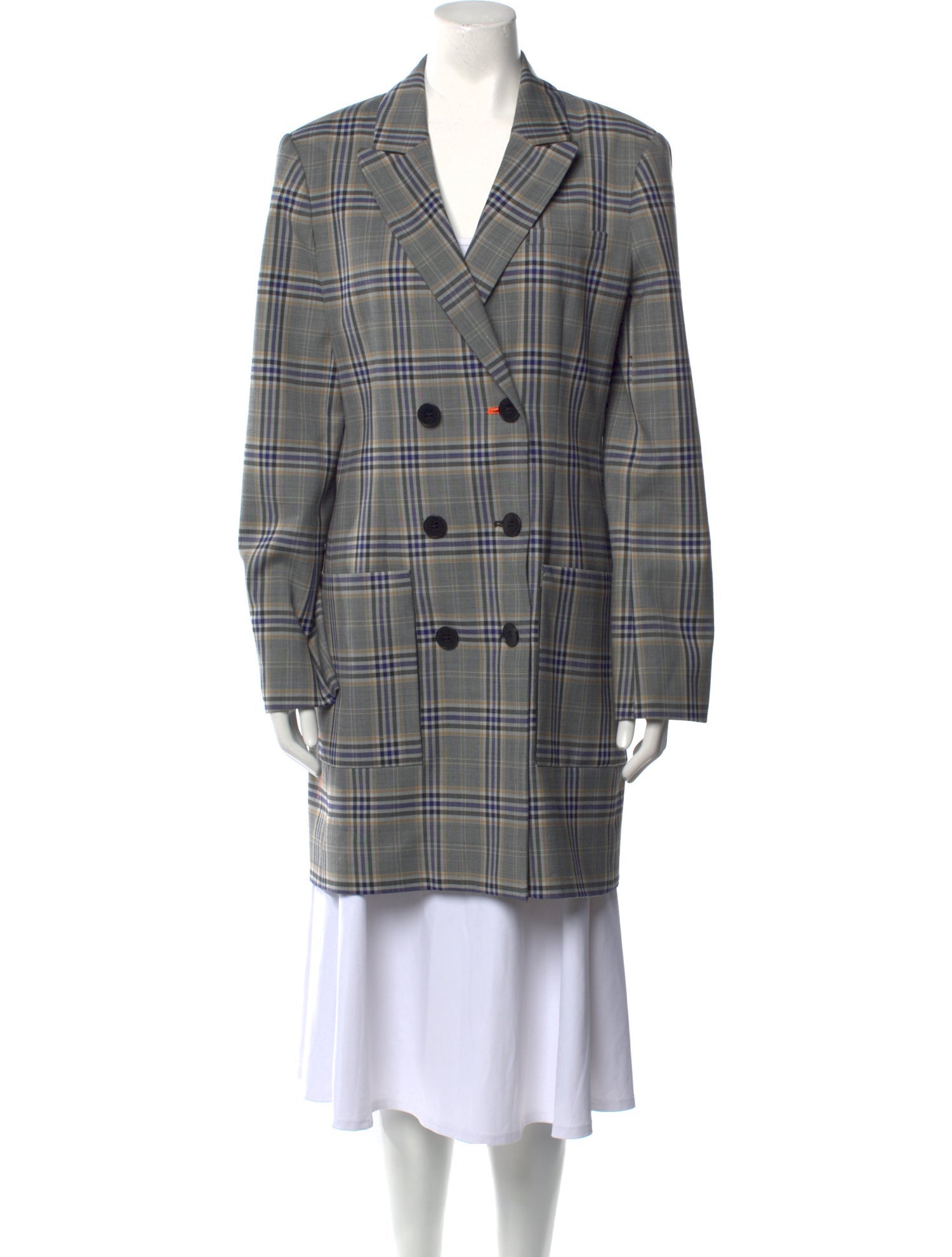 Tibi Plaid Print Mini Dress