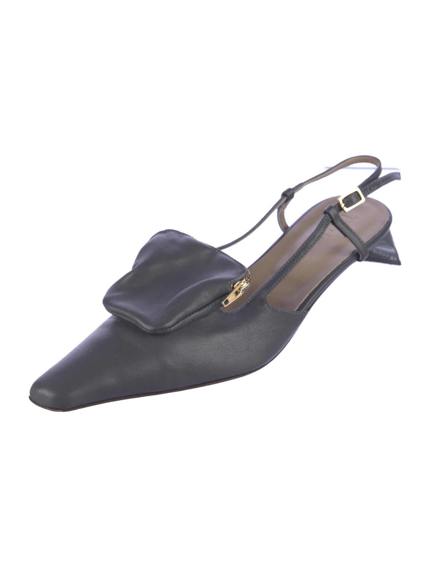 Tibi Leather Slingback Pumps