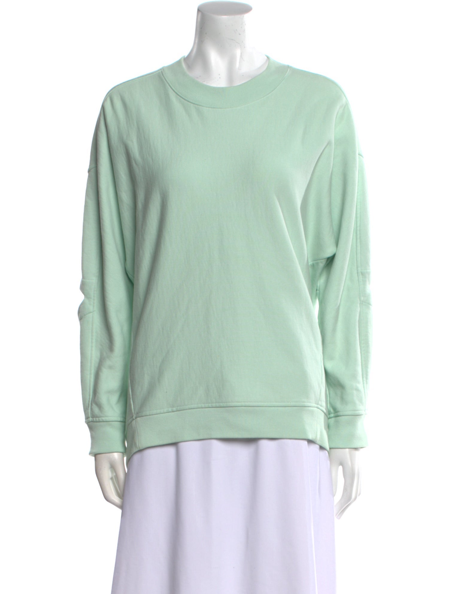 Tibi Crew Neck Long Sleeve Sweatshirt