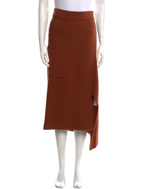 Tibi Merino Wool Midi Length Skirt