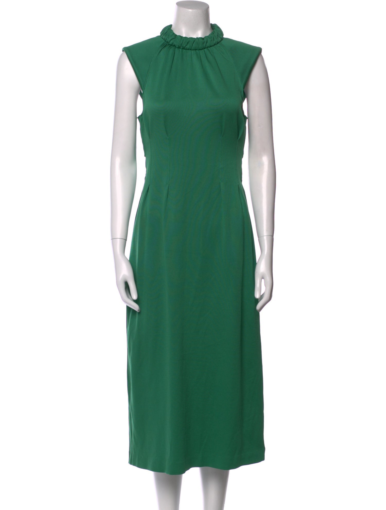 Tibi Mock Neck Midi Length Dress