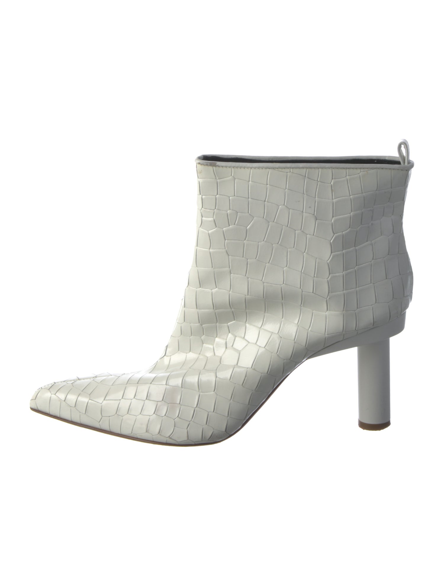 Tibi Leather Animal Print Boots