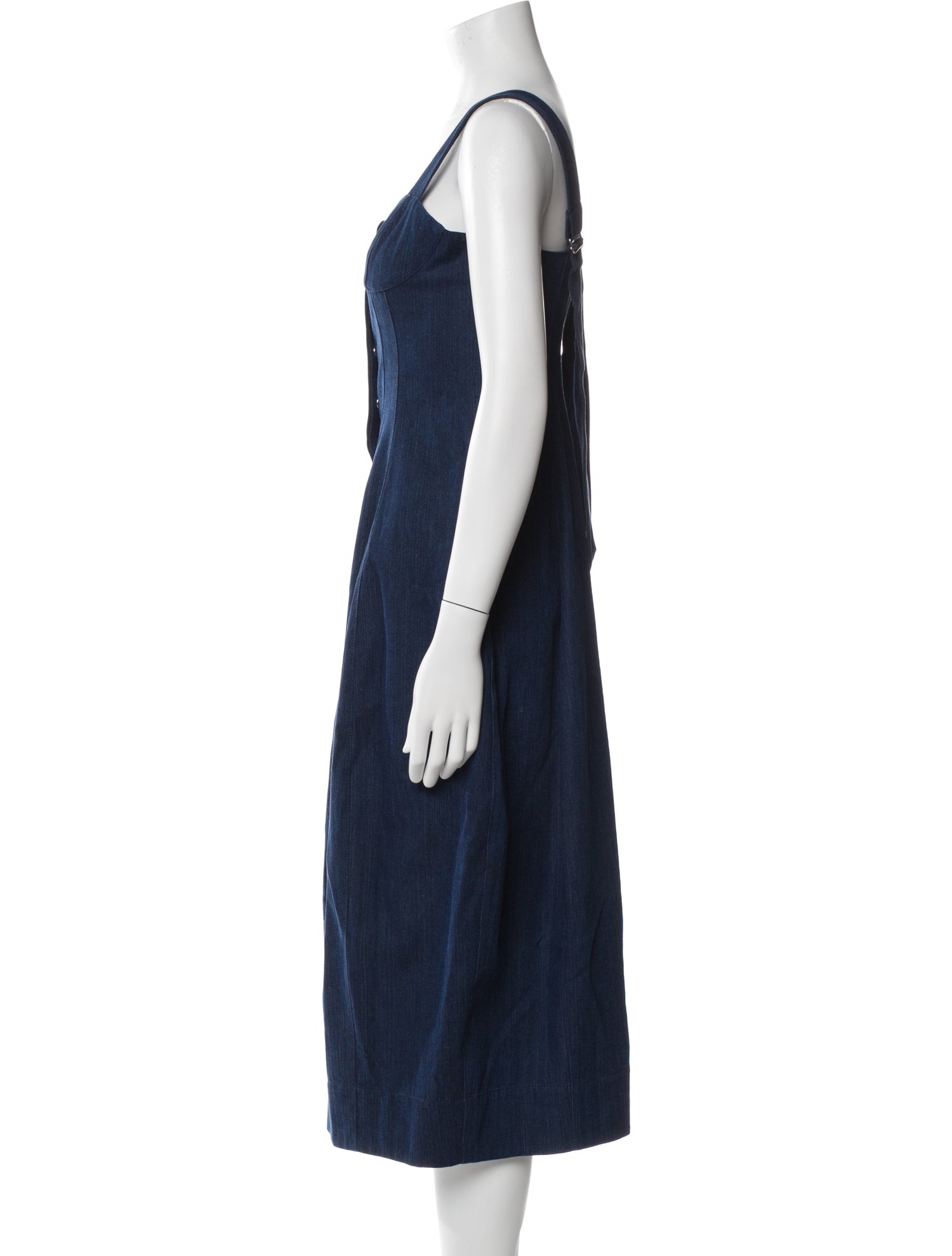Tibi Square Neckline Midi Length Dress w/ Tags
