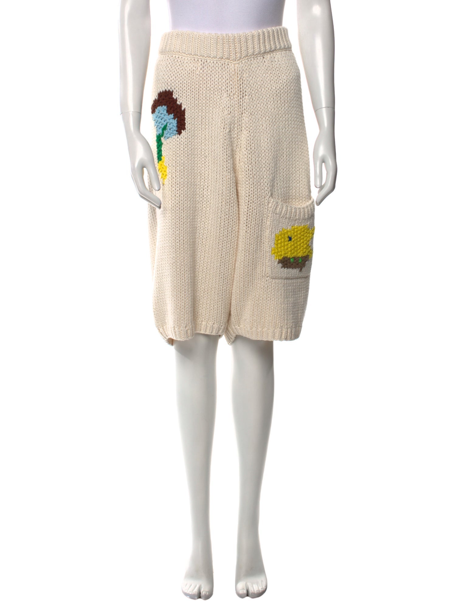 Tibi Patterned Knee-Length Shorts