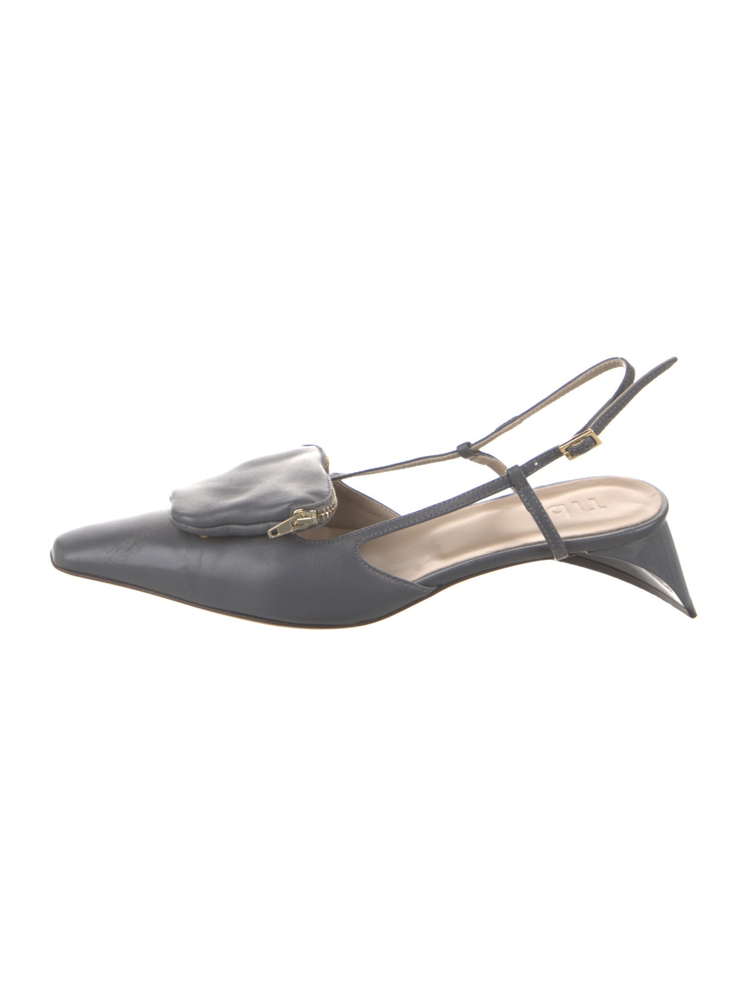 Tibi Leather Slingback Pumps