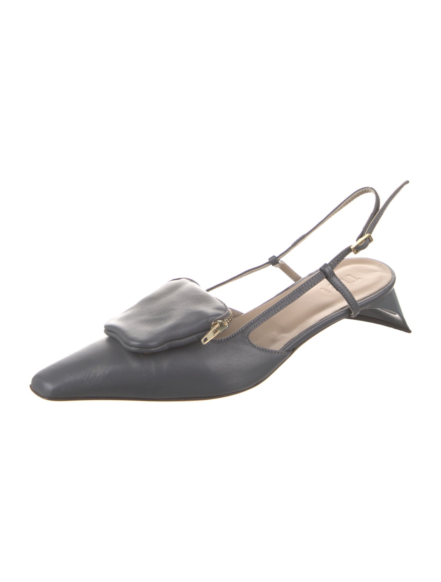 Tibi Leather Slingback Pumps